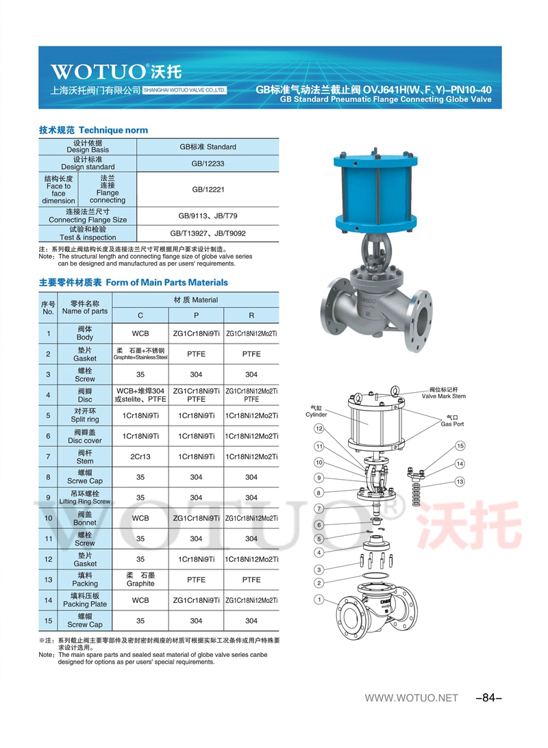 气动截止阀